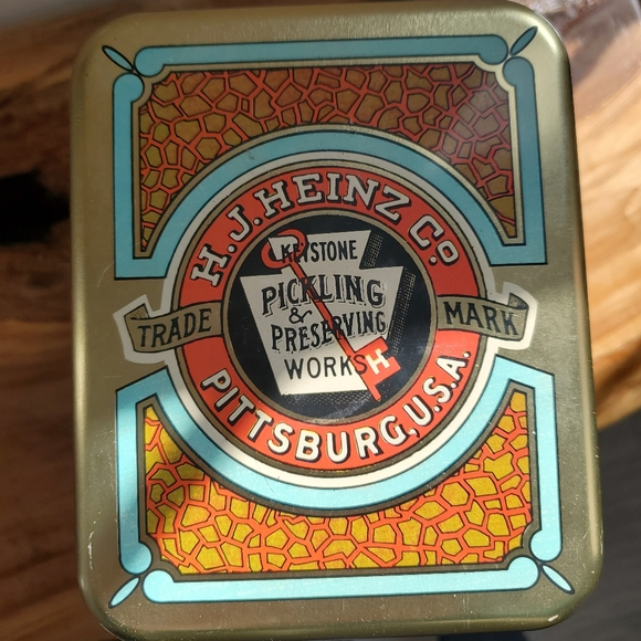 VINTAGE HEINZ'S PEARLS SQUARE TIN CHEINCO - Picture 4 of 5